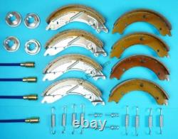 Kit de câbles de plaquettes de frein Twin Axle 250x40 pour remorque IFOR WILLIAMS GX105GHD 3500kg