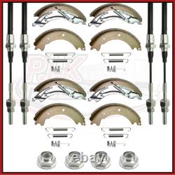 Kit de mâchoires de frein et câbles KNOTT 200x50 pour remorque double essieu IFOR WILLIAMS GX105G 2700 kg