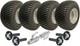 Kit De Remorque Atv &agrave; Double Essieu 18x8.50-8, Roues Pour Gazon, Moyeux Et Essieux &agrave; Fus&eacute;e, Attelage Pivotant