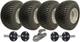 Kit De Remorque Atv &agrave; Double Essieu Avec Roues 18x8.50-8, Moyeu Aklo Et Essieux De Fus&eacute;e + Attelage 1500 Kg