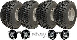 Kit de remorque Twin Axle ATV Quad 20x10.00-8 avec 4 roues Wanda P332 sans attelage 1800kgs