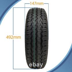 Kit de remorque à double essieu 145R10 haute vitesse homologué route, roues Wanda, moyeux et essieux porteurs