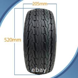Kit de remorque à double essieu 20,5x8,00-10, roues haute vitesse homologuées pour la route, essieu court, 750 kg