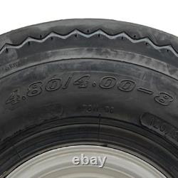 Kit de remorque à double essieu 4.80/4.00-8 avec roues légales pour la route à grande vitesse, moyeux et essieux courts Kit de remorque à double essieu 4.80/4.00-8 avec roues légales pour la route à grande vitesse, moyeux et essieux courts