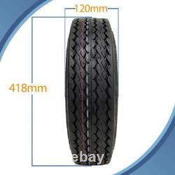 Kit de remorque à double essieu 4.80/4.00-8, roues haute vitesse homologuées pour la route, moyeux et essieux à fusée<br/>  
