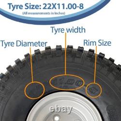 Kit de remorque quad ATV à pneus cramponnés 22x11.00-8 à double essieu, essieux ALKO, homologué route, 620 kg
