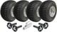 Kit De Remorque Quad Atv &agrave; Pneus Cramponn&eacute;s &agrave; Double Essieu 18x9.50-8, Roues, Essieux, Attelage En Acier 408 Kg