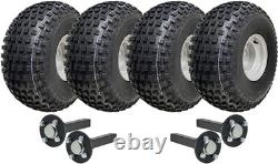 Kit de remorque quad ATV homologué pour la route à essieu tandem, pneus à crampons 22x11.00-8, charge utile 620 kg