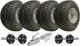Kit De Remorque Tout-terrain &agrave; Pneus Cramponn&eacute;s Pour Essieu Tandem 18x9,50-8, Essieux Alko, Attelage Pivotant 408 Kg