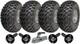 Kit De Remorque Utilitaire Atv Quad &agrave; Double Essieu 22x11.00-8 Avec Roues, Essieux Et Attelage 1800kgs