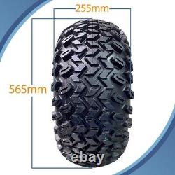 Kit de remorque utilitaire ATV à double essieu 22x11.00-8 avec moyeu de roues et tige de remorquage 1800kgs