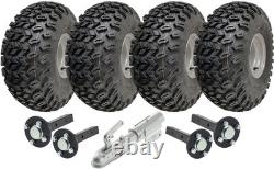 Kit de remorque utilitaire quad ATV à double essieu 22x11.00-8 avec roues, essieux et attelage pivotant
