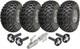 Kit De Remorque Utilitaire Quad Atv &agrave; Double Essieu 22x11.00-8 Avec Roues, Essieux Et Attelage Pivotant