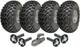 Kit De Remorque Utilitaire Quad Atv Tandem 22x11.00-8 Avec Roues, Essieux Et Attelage 1800 Kg