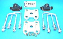 Kit de ressort à lames jumelées pour essieu IFOR WILLIAMS, base de collier de butée de compression, boulons en U