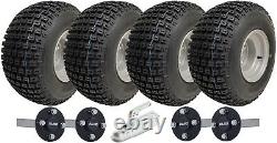 Kit de roues de remorque Quad ATV Twin Axle 18x9.50-8 avec pneus crantés, essieux ALKO et attelage 408 kg