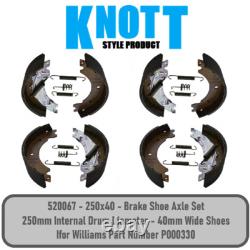 Kott Avonride pour remorque Ifor Williams 250x40 plaquettes de frein essieu double P000330 x2