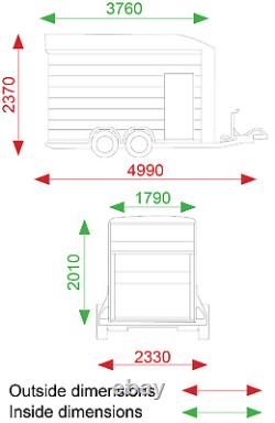 LOUEZ CETTE REMORQUE Debon C700 Twin Axle Box Trailer 2,600kg À PARTIR DE £36/JOUR