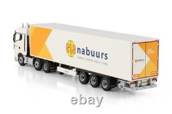 MAN TGX GM 6x2 à double essieu directeur, remorque fourgon 3 essieux Nabuurs modèles de camions WSI 150