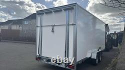NOUVEAU REMORQUE CAISSON NIEWIADOW 5M x 2M x 2M À DEUX ESSIEUX AVEC RAMPE ET PORTE LATÉRALE 2