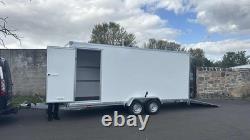 NOUVEAU REMORQUE CAISSON NIEWIADOW 5M x 2M x 2M À DEUX ESSIEUX AVEC RAMPE ET PORTE LATÉRALE 2