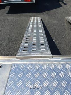 NOUVEAU REMORQUE DE TRANSPORT DE VOITURE JUPITER 4,5M x 2,1M À DOUBLE ESSIEU 2700KG