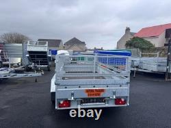 NOUVEAU REMORQUE MAÎTRE À DOUBLE ESSIEU DE 10 PIEDS X 5 PIEDS AVEC MESH DE 40 CM 2700 KG