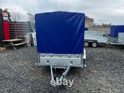 NOUVEAU REMORQUE NIEWIADOW TWIN AXLE 10ft x 5ft AVEC CADRE ET COUVERTURE 155CM 750K