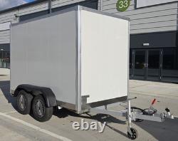 NOUVEAU Remorque à Cargo de 3 Mètres à Double Essieu 2500KG PTC Avec Éclairage Intérieur