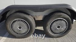 NOUVEAU Remorque à Cargo de 3 Mètres à Double Essieu 2500KG PTC Avec Éclairage Intérieur