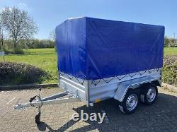 NOUVEL REMORQUE DE CAMPING À BOÎTE DE VOITURE À DOUBLE ESSIEU 8ft x 5ft 750kg