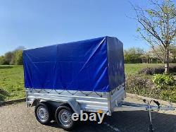 NOUVEL REMORQUE DE CAMPING À BOÎTE DE VOITURE À DOUBLE ESSIEU 8ft x 5ft 750kg