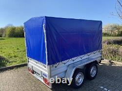 NOUVEL REMORQUE DE CAMPING À BOÎTE DE VOITURE À DOUBLE ESSIEU 8ft x 5ft 750kg