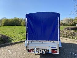 NOUVEL REMORQUE DE CAMPING À BOÎTE DE VOITURE À DOUBLE ESSIEU 8ft x 5ft 750kg