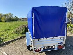 NOUVEL REMORQUE DE CAMPING À BOÎTE DE VOITURE À DOUBLE ESSIEU 8ft x 5ft 750kg