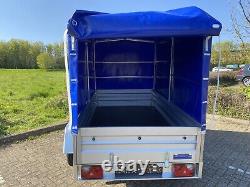 NOUVEL REMORQUE DE CAMPING À BOÎTE DE VOITURE À DOUBLE ESSIEU 8ft x 5ft 750kg