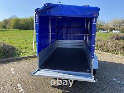 NOUVEL REMORQUE DE CAMPING À BOÎTE DE VOITURE À DOUBLE ESSIEU 8ft x 5ft 750kg