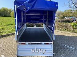 NOUVEL REMORQUE DE CAMPING À BOÎTE DE VOITURE À DOUBLE ESSIEU 8ft x 5ft 750kg