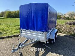 NOUVEL REMORQUE DE CAMPING À BOÎTE DE VOITURE À DOUBLE ESSIEU 8ft x 5ft 750kg