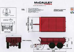 Nouveau 2019 14 Ton Mccauley Remorque Basculante, Tracteur, Pelle, Low Loader, Jcb