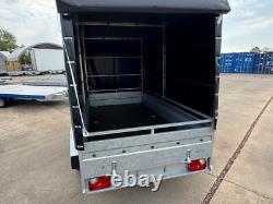 Nouveau Remorque Box 10x5 2700kg PTAC Double Essieu Remorque Lourd pour Voiture Fourgon ALKO + Rampes