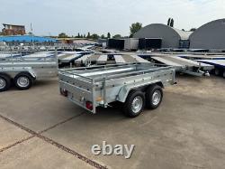 Nouveau Remorque Box 10x5 2700kg PTAC Double Essieu Remorque Lourd pour Voiture Fourgon ALKO + Rampes