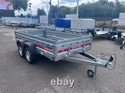 Nouveau Remorque à Essieu Jumeau PLAT NON FREINÉ 750kg 10 ft x 5 ft 300cm x 150cm