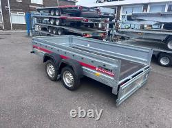 Nouveau Remorque à Essieu Jumeau PLAT NON FREINÉ 750kg 10 ft x 5 ft 300cm x 150cm