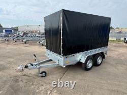 Nouveau remorque à caisson 10x5 2700kg PTAC double essieu remorque lourde pour voiture fourgon ALKO + rampes