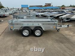 Nouveau remorque à caisson 10x5 2700kg PTAC double essieu remorque lourde pour voiture fourgon ALKO + rampes