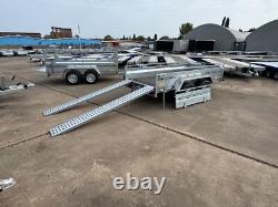 Nouveau remorque à caisson 10x5 2700kg PTAC double essieu remorque lourde pour voiture fourgon ALKO + rampes