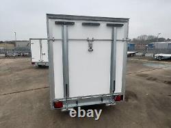Nouveau remorque boîte 10 pieds x 6 pieds x 6 pieds H remorque automobile à double essieu 3m x 1,8m 2700kg rampe arrière