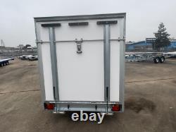 Nouveau remorque boîte 10 pieds x 6 pieds x 6 pieds H remorque automobile à double essieu 3m x 1,8m 2700kg rampe arrière