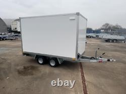 Nouveau remorque boîte 10 pieds x 6 pieds x 6 pieds H remorque automobile à double essieu 3m x 1,8m 2700kg rampe arrière